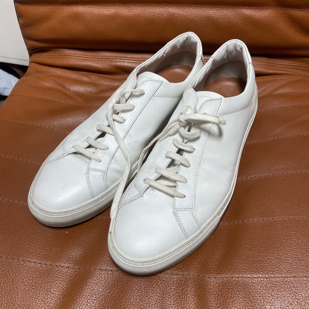 Common Projects White Leather Low-Top Sneakers